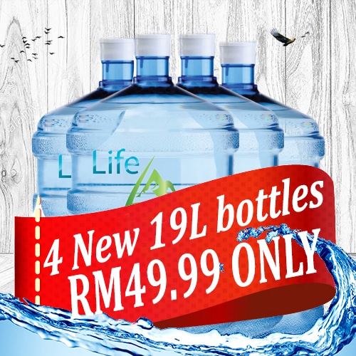 4 New 19 liter RO Drinking Water Bottles Life Waterfall